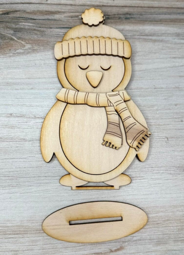 DIY Winter Friends Kit - Wood Blanks for Painting and Crafting