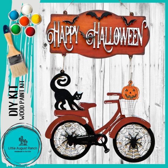 Halloween Bicycle Hanger - DIY Wood Blanks for Painting and Crafting