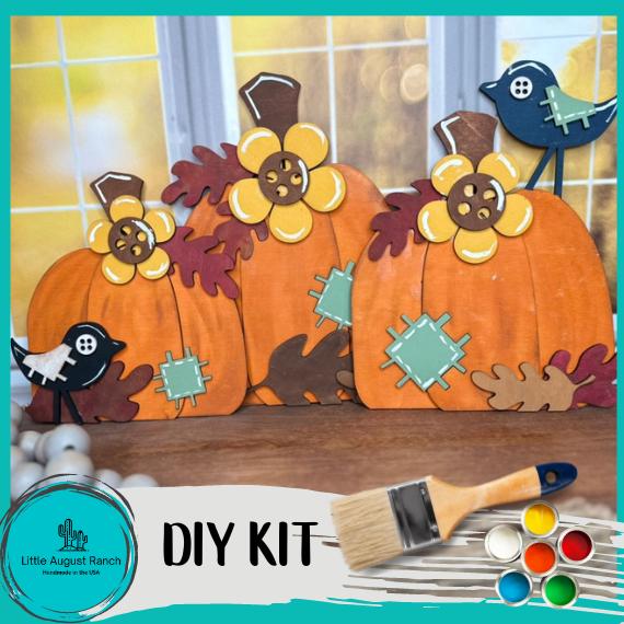 Pumpkin Patch Trio - Wood Blanks for Painting and Crafting