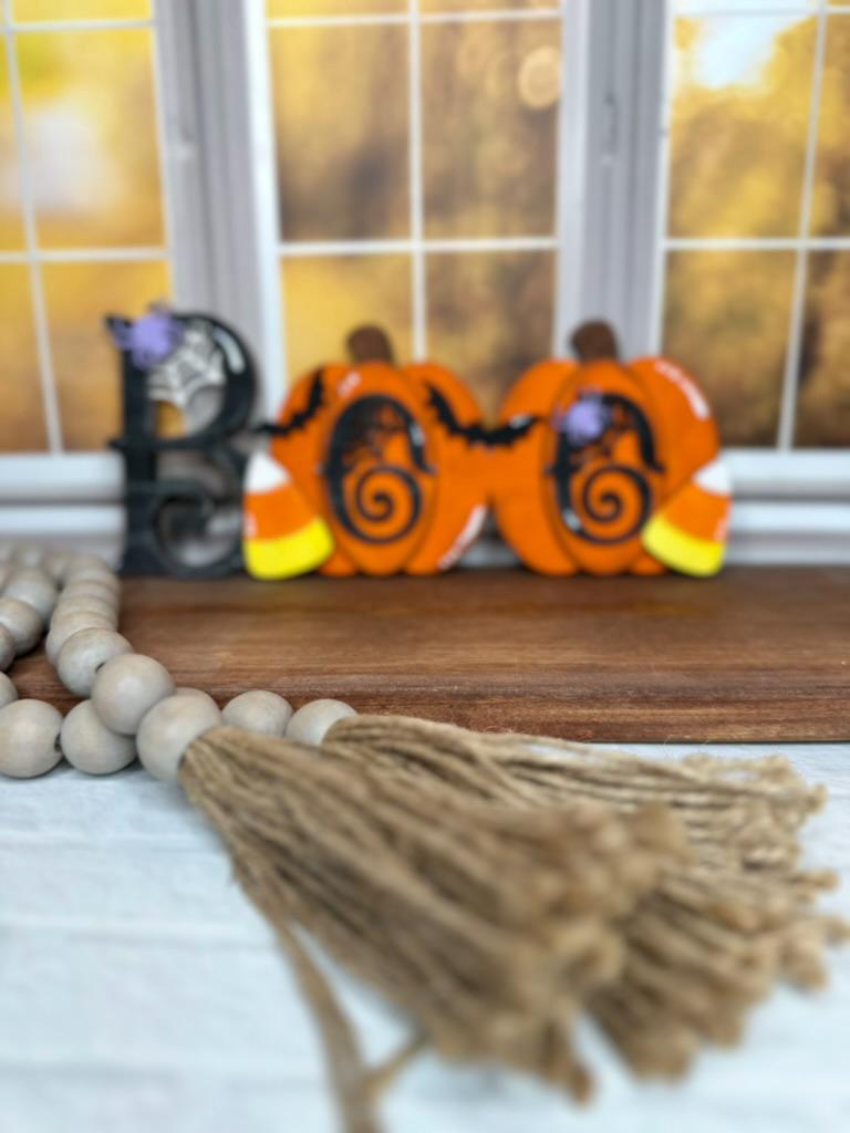 Boo Halloween Word - Wood Blanks for Painting and Crafting