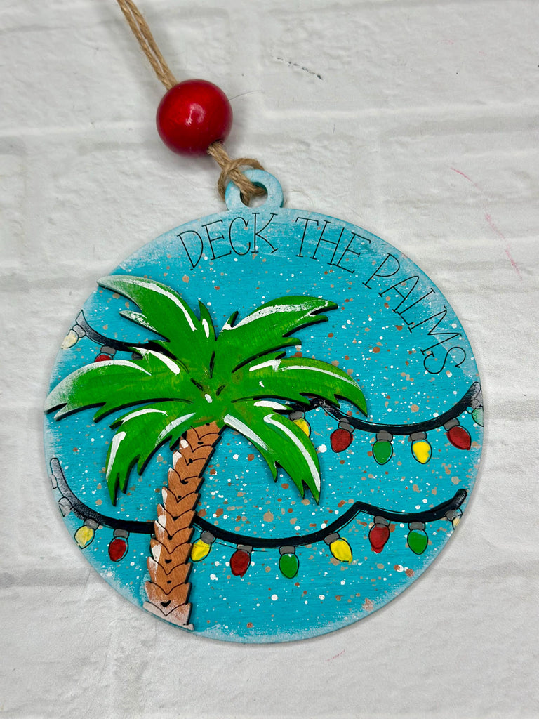 Christmas Ornament Beach Set - Paint it Yourself - DIY Christmas Ornament Wood Blank Set