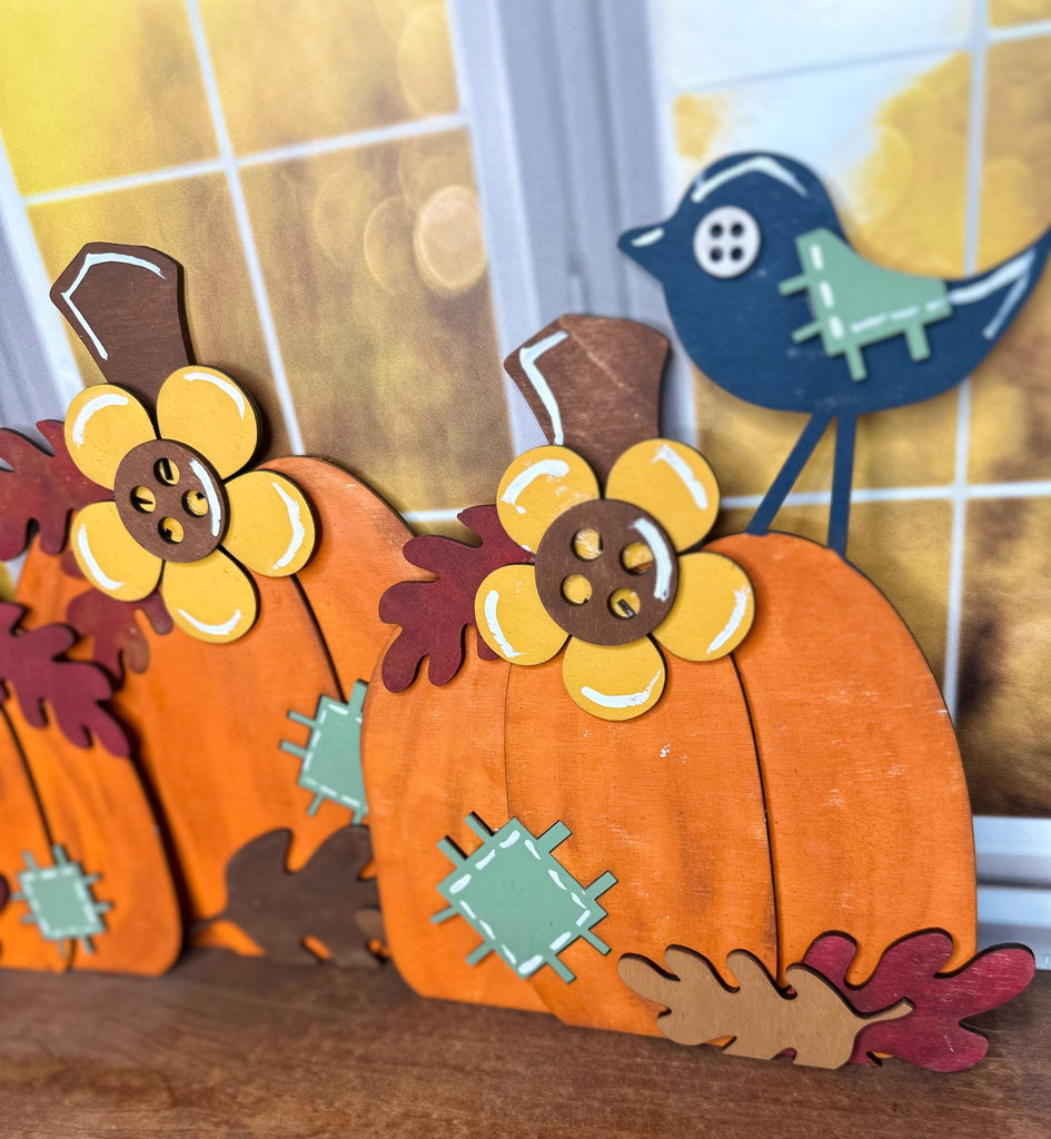 Pumpkin Patch Trio - Wood Blanks for Painting and Crafting