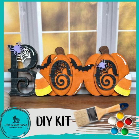 Boo Halloween Word - Wood Blanks for Painting and Crafting