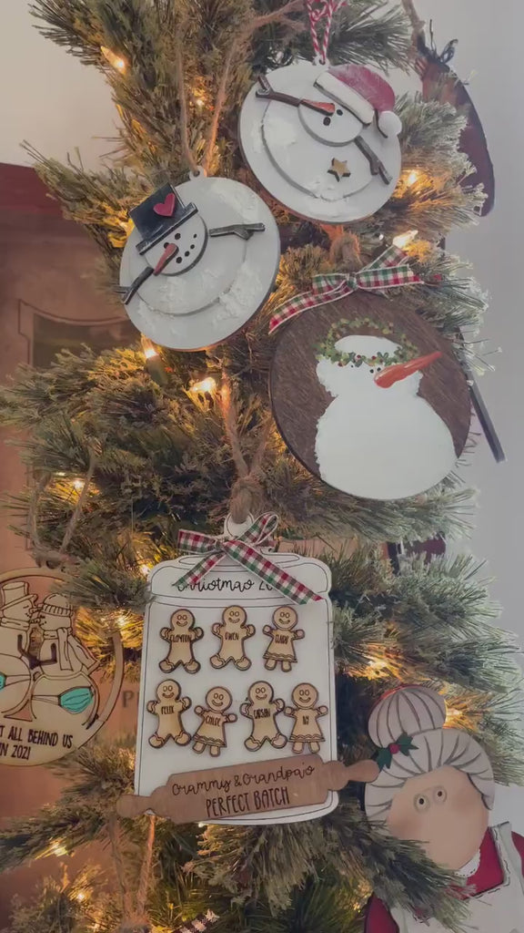 DIY Snowman Soup Christmas Ornament Set - Wood Blanks for Painting