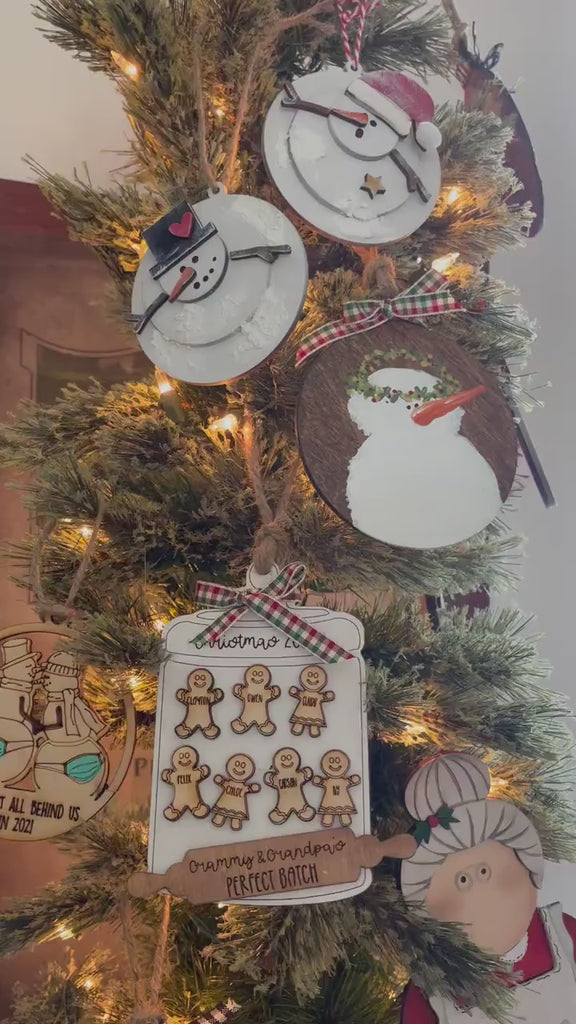 DIY Gingerbread Christmas Ornament Wood Blanks - Christmas Ornament Craft