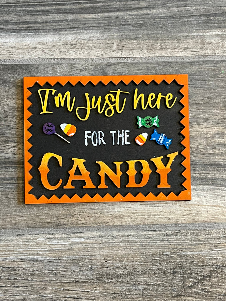 I'm here for the Little August Ranch Halloween Tiered Tray Set - Finished Tiered Tray Bundle sign.