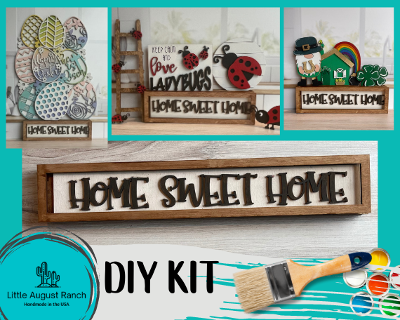 Create your dream home with our Little August Ranch DIY Wood Paint Kit. Decorate and personalize every corner of your space with our vast selection of Tiered Tray Base- Holder Box for Tiered Tray Decor options. Transform ordinary spaces into a sweet home with ease using our Mini Box.