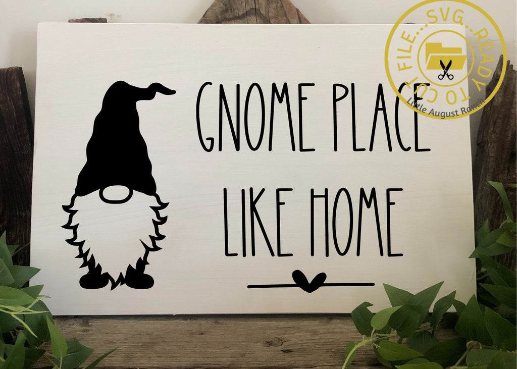 SVG Gnome Place Like Home - Gnome - SVG Quote - SVG File - Cut File -  Cricut - Silhouette - Welcome Svg - Png