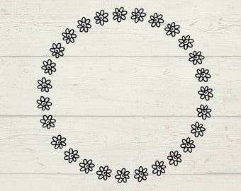 svg-daisy-round-frame-svg-frame-wreath-svg-round-cut-file-svg-and-png ...