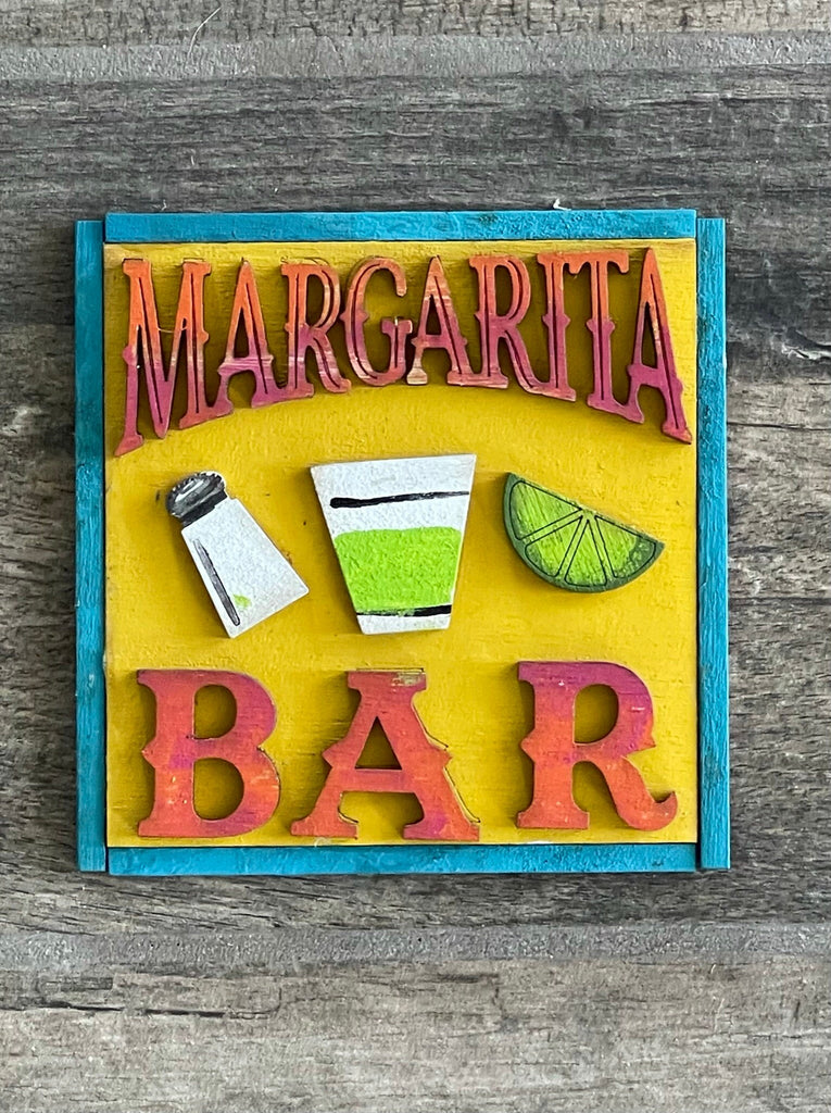 Taco Tiered Tray Set - Margarita Tiered Tray - Taco Bar Tray Bundle