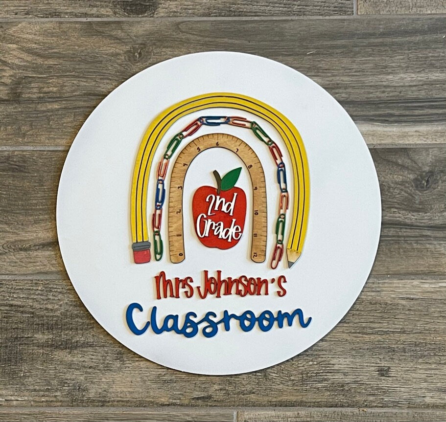 Classroom Decor - Personalized Hanging Sign for Classroom