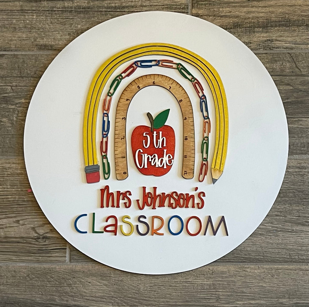 Classroom Decor - Personalized Hanging Sign for Classroom