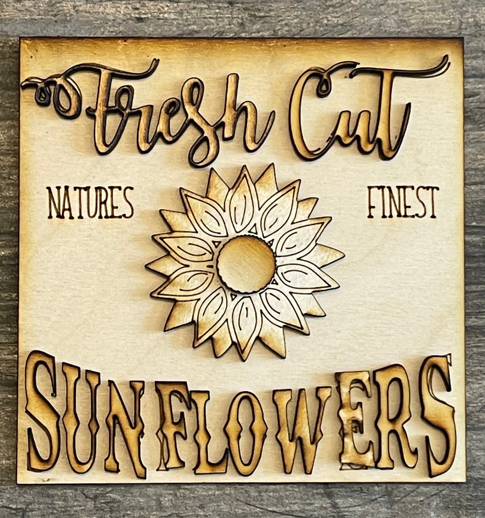 Tiered Tray Sunflower DIY Decor - Fall DIY Bundle