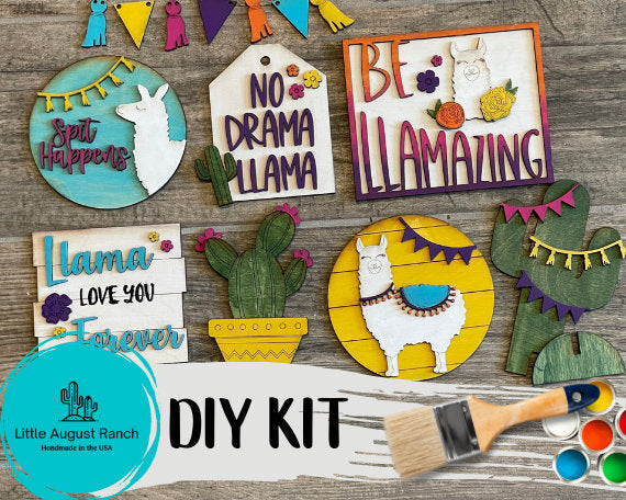 DIY Llama Tiered Tray - Llama Tier Tray Kit - Paint it Yourself