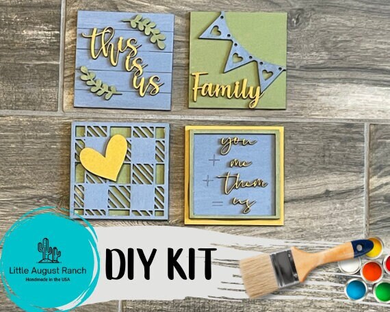 Tiered Tray Family - This is Us DIY Leaning Ladder Insert Kit