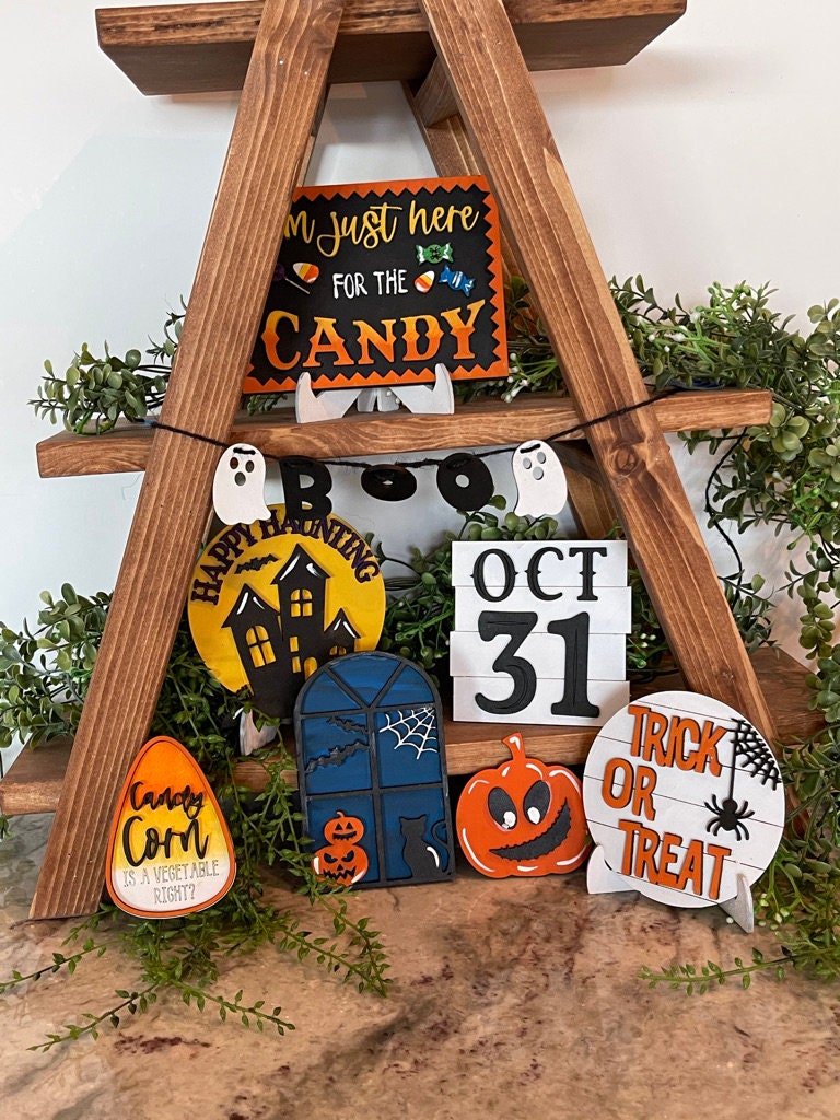 Halloween Tiered Tray Set - Finished Tiered Tray Bundle