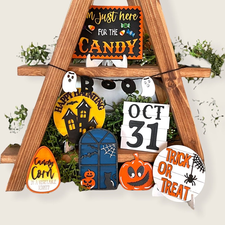 Halloween Tiered Tray Set - Finished Tiered Tray Bundle