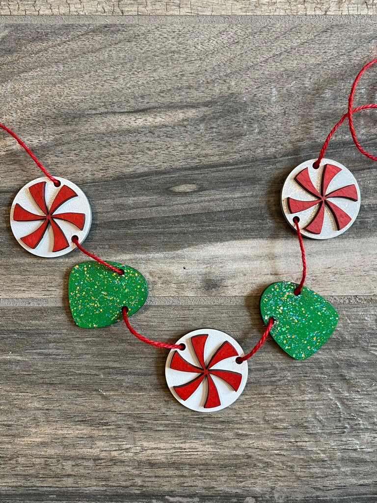 Christmas Tiered Tray Set - Finished Tiered Tray Bundle - Sweet Shoppe Decor - Christmas Candy Tiered Tray - Gingerbread House Tiered TRay