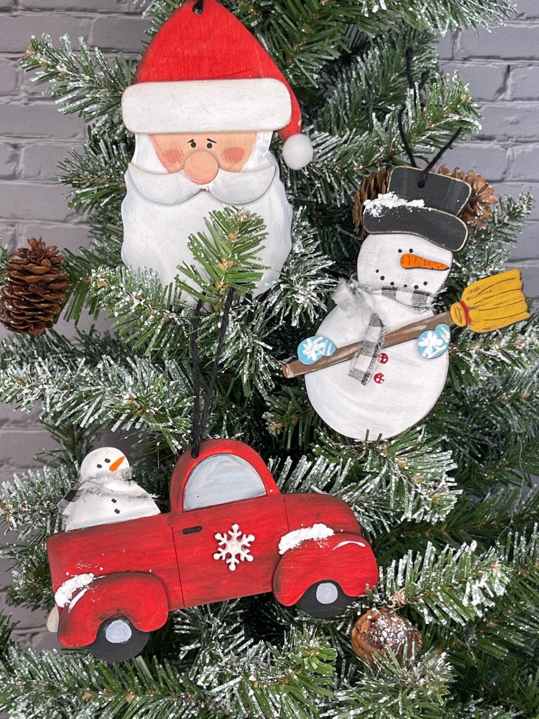 Handmade Christmas Ornaments - Farmhouse Christmas Ornaments