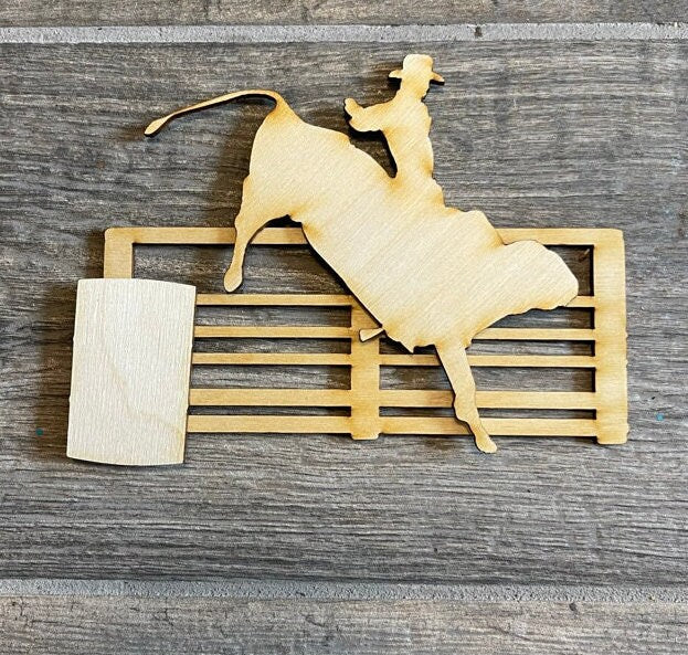 DIY Cowboy Tiered Tray - Ranch Tier Tray Bundle - Bullrider Decor Bundle DIY - Western DIY Tiered Tray Paint Kit