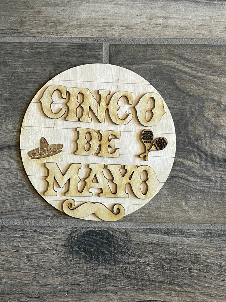 DIY Margarita Tiered Tray Kit - Taco Tier Tray - Paint it Yourself Cinco De Mayo