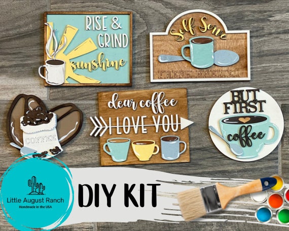 Coffee Tiered Tray Decor Bundle DIY - Coffee DIY - Rise and Shine