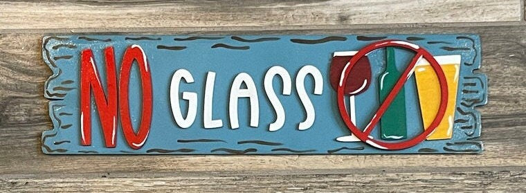Tiki Sign - NO GLASS
