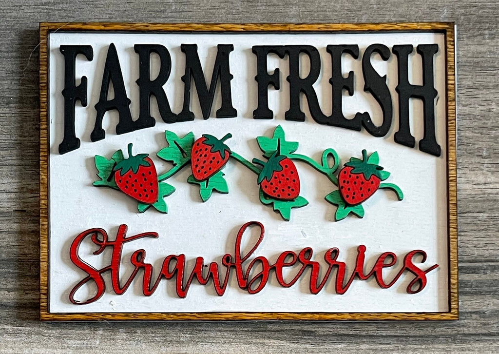 Strawberry Farm U-Pick Tiered Tray Set