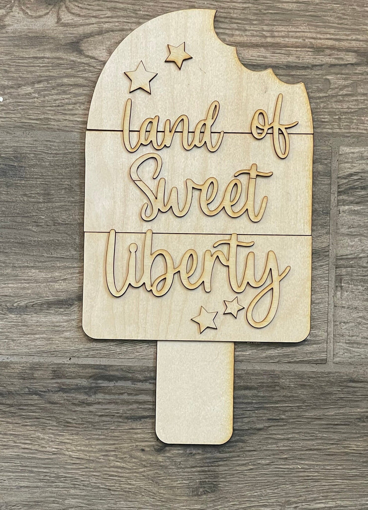 4th of July Door Hanger DIY Kit - Sweet Land of Liberty - Paint Kit Wall Hanging