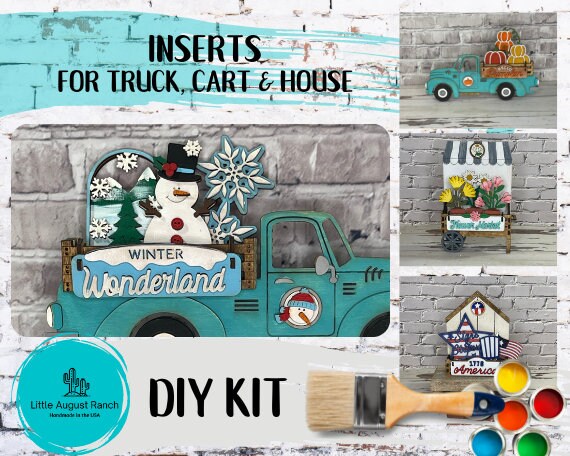 Snowman Insert  DIY - Winter Inserts for Interchangeable Inserts - Tiered Tray Decor -  Freestanding Shelf Decor - Paint it Yourself Kit