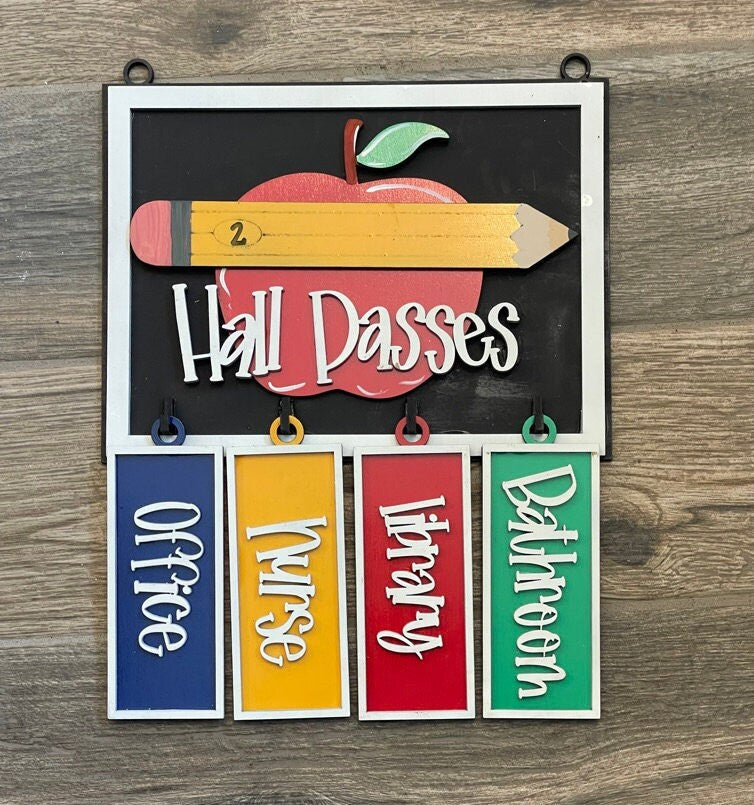 In the Movies Hall Pass Set - Classroom Accessories - Personalized Gallery