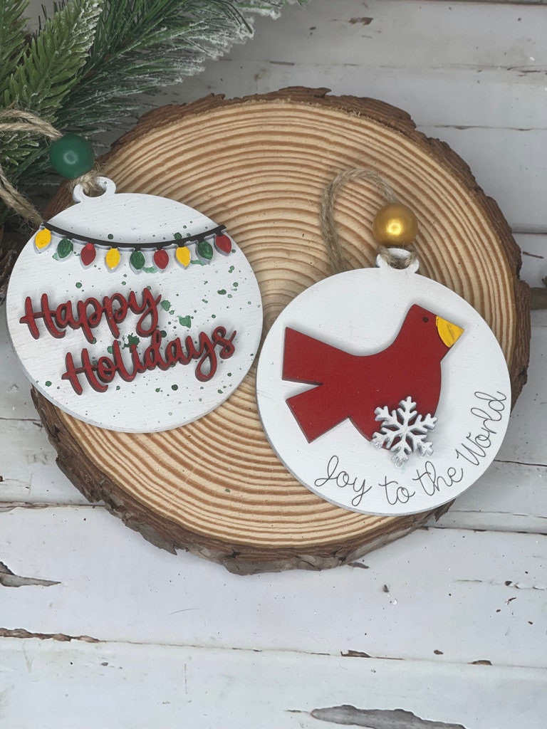 Christmas Ornament - Handmade Painted Ornament