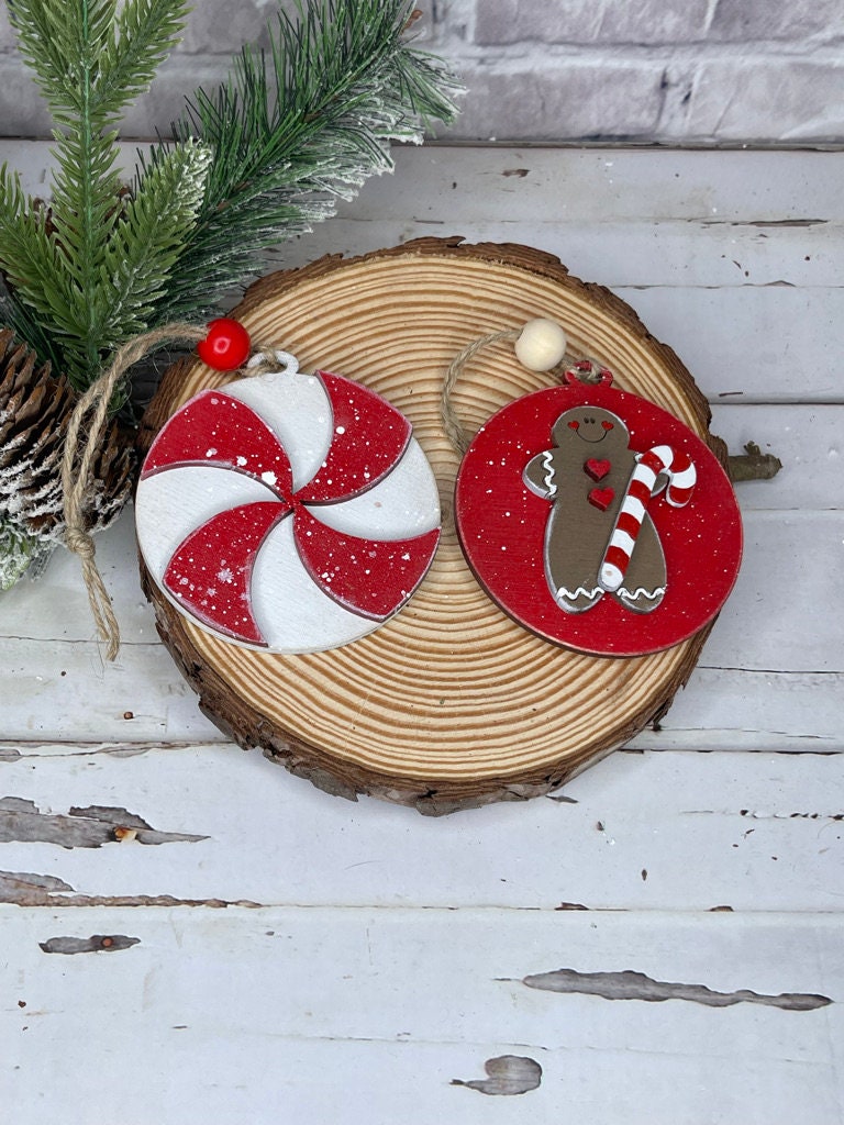 Christmas Ornament - Handmade Painted Ornament