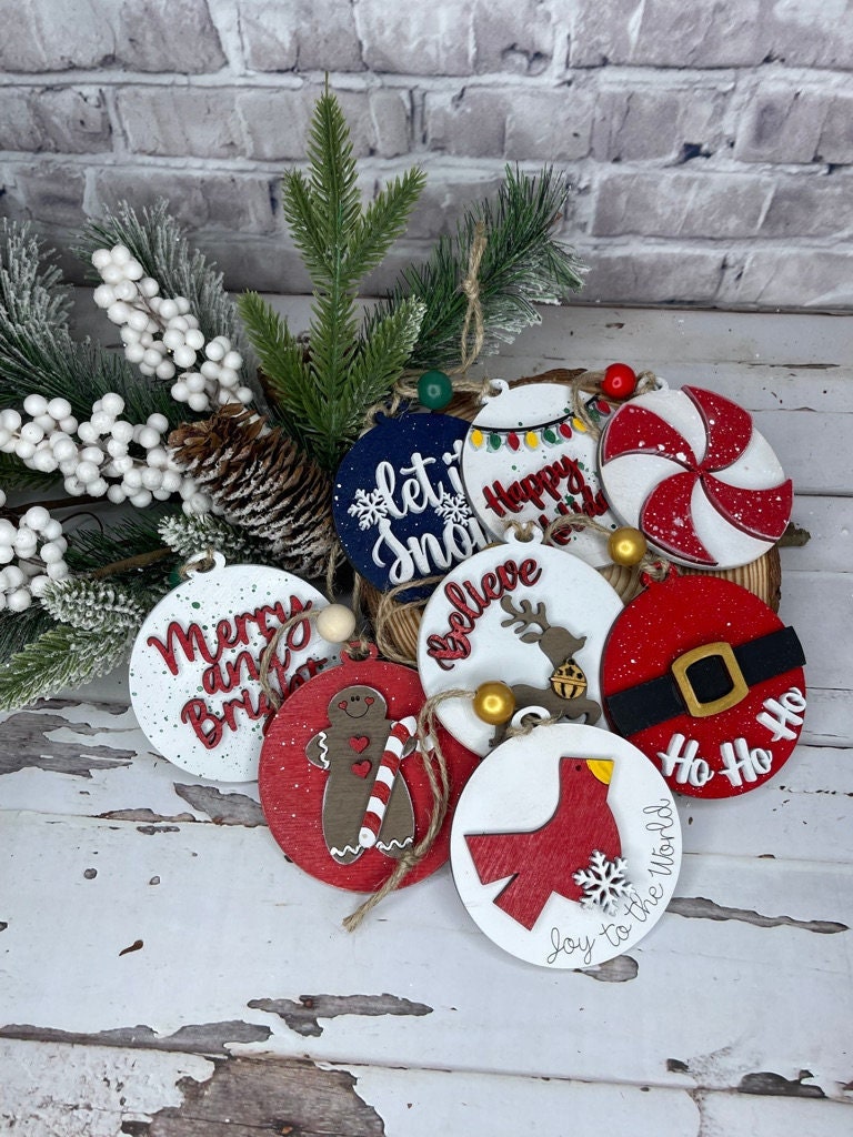 Christmas Ornament - Handmade Painted Ornament