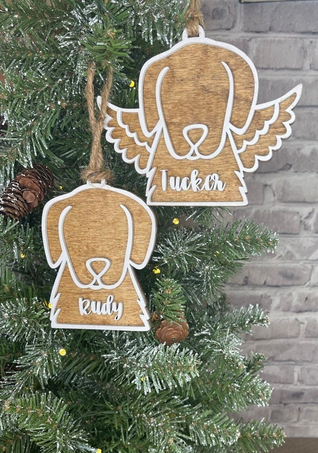 Dog Personalized Christmas Ornaments Handmade - Remembrance Gift