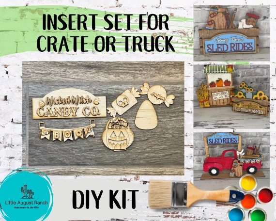 Halloween Inserts for Crate or Truck - DIY Interchangeable Market