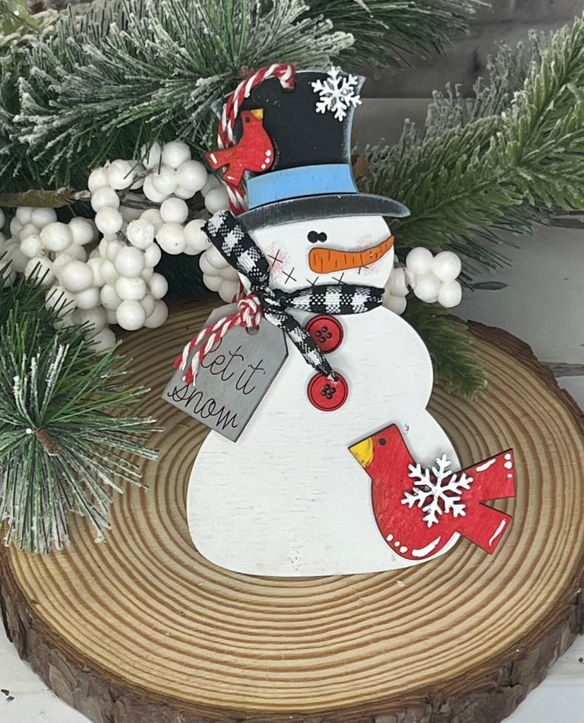 Snowman Hand Painted Christmas Ornaments- Handmade Christmas Ornament