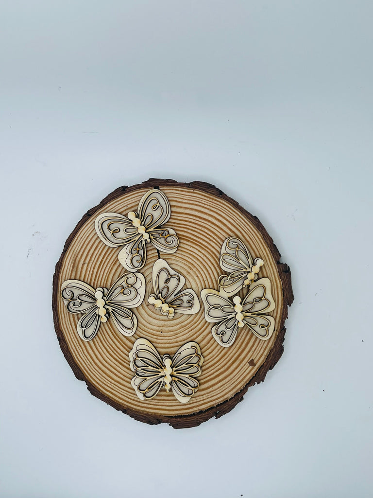 Spring Garden Machine Filler - DIY Gumball Filler Craft Kit - Wood Blanks - Honey Bee - Spring Flowers - Butterfly