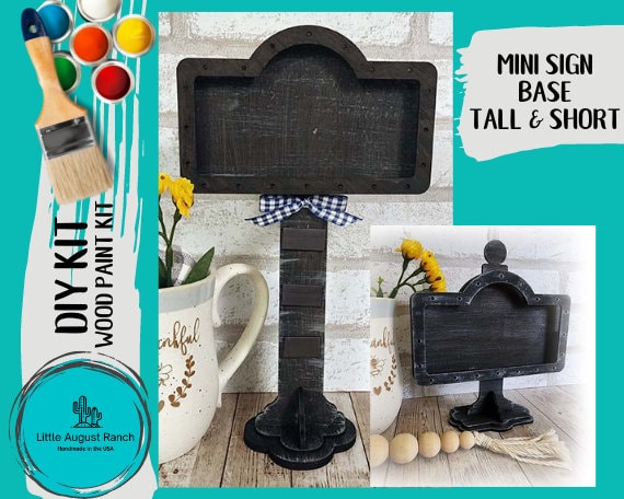 DIY Interchangeable Sign - Tiered Tray Decor Companion - Drop in Frame