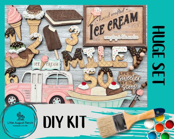 DIY Old Fashion Ice Cream Shop Decor - Ice Cream Truck