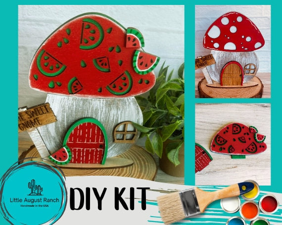 Watermelon DIY Interchangeable Decor Inserts - Wood Paint Kit - Spring Insert