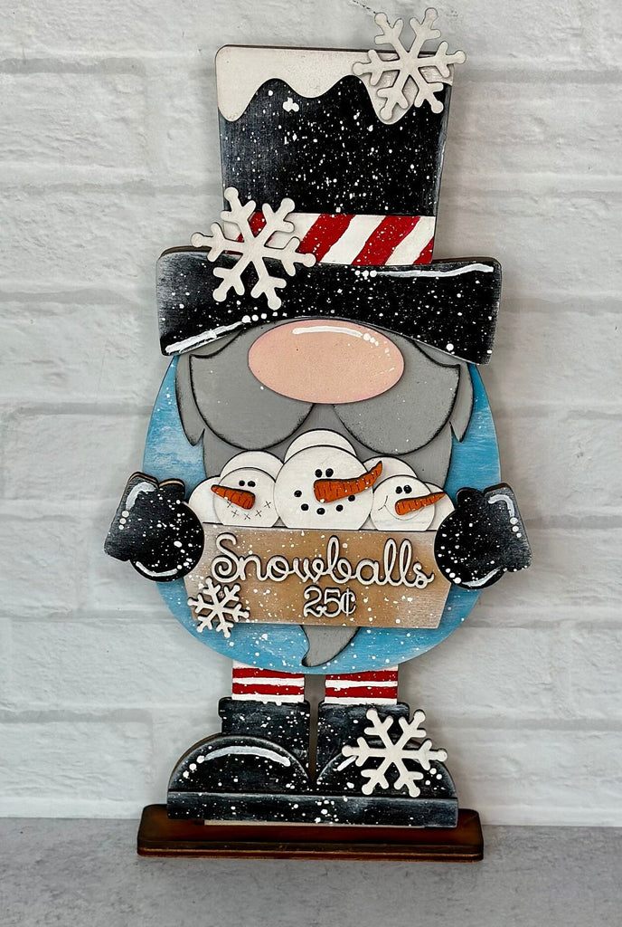 Snowballs for Sale Gnome DIY - Winter Gnome DIY Paint Kit Shelf Decor