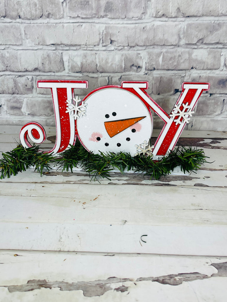 Standing Christmas Tree Decor - Unique Hand Painted Home Decor for Winter