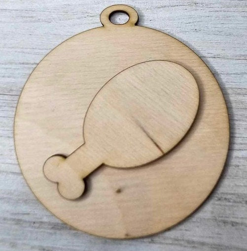 DIY Thanksgiving Tree Ornament Wood Blanks - Gift Tags