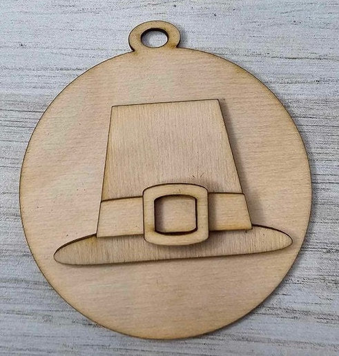 DIY Thanksgiving Tree Ornament Wood Blanks - Gift Tags