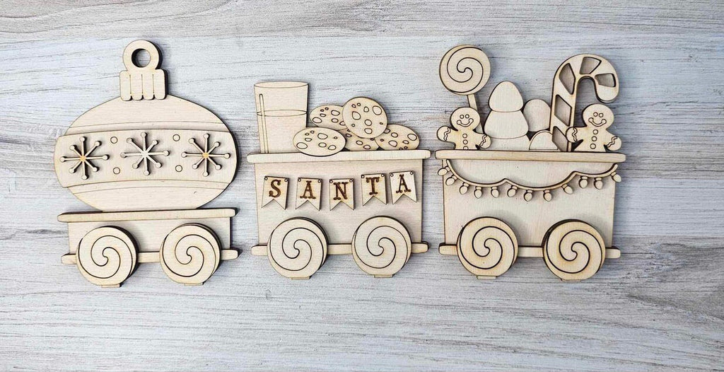 Add-On's for Christmas Train Set - Wood Blanks for Crafting and Painting