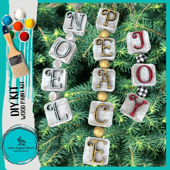 DIY Wood Block Christmas Ornament - DIY Wood Blanks to Paint and Craft