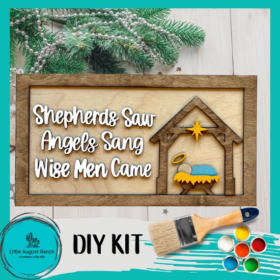 Shepards Saw Christmas Sign - DIY Wood Blanks for Painting and Crafting