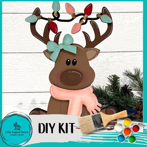 Reindeer Pair - DIY Wood Blanks for Crafting and Painting