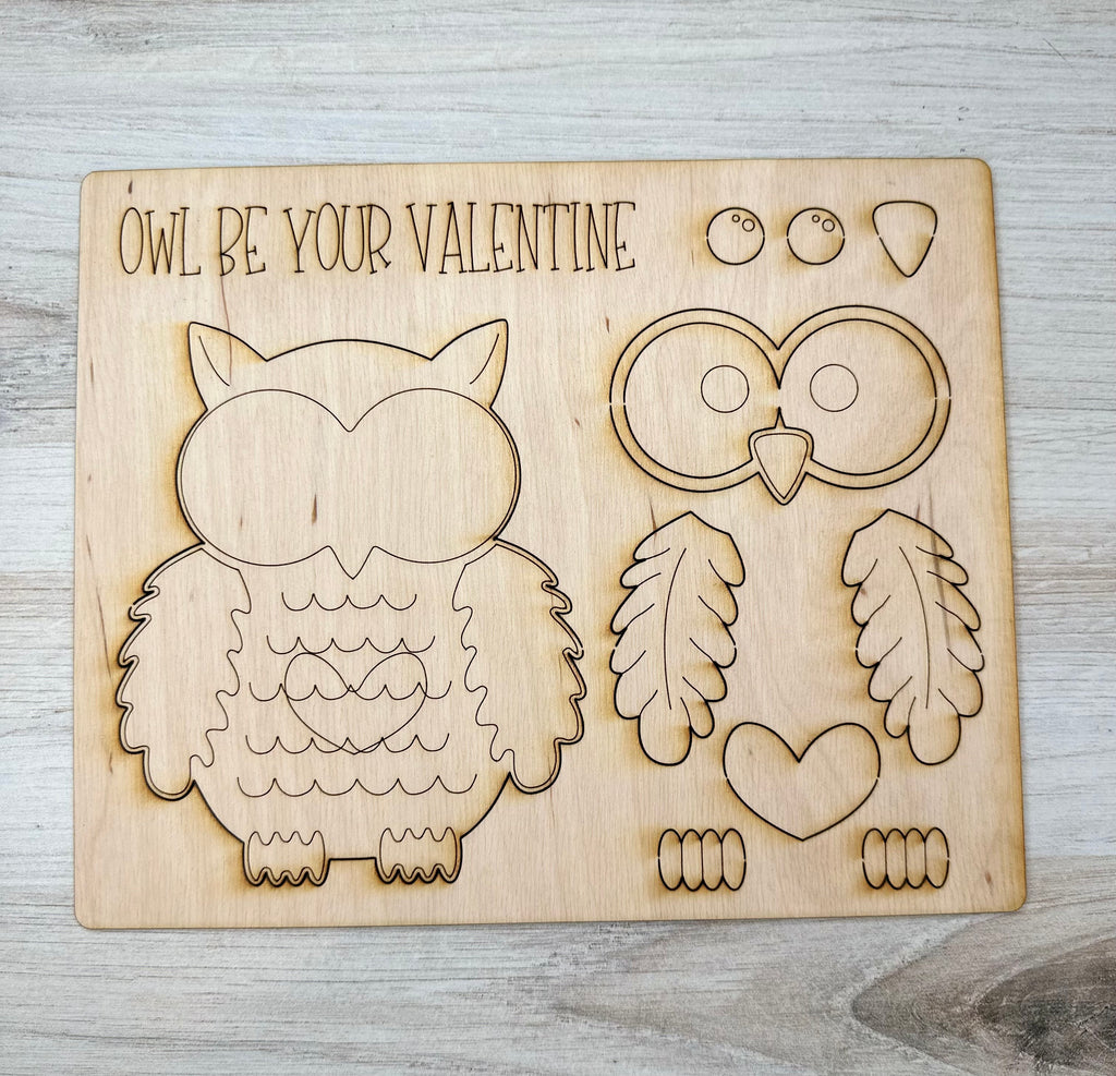 Kids Valentine Punch Out Craft Kit -